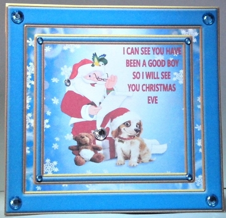 SANTAS GOOD LIST boy by Hazel Underwood