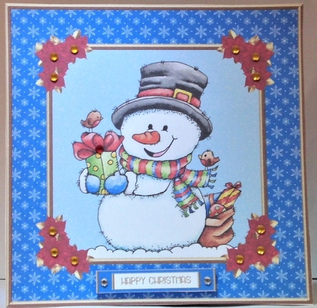 Cute Little Snowman Holiday Topper 11 by Hazel Underwood