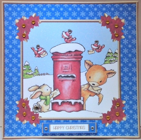 Cute Critters Mailing Letters To Santa  by Hazel Underwood