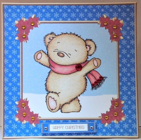 Cute Little Bear Holiday Topper by Hazel Underwood