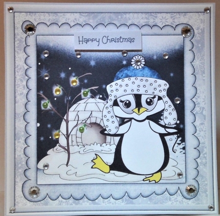 The penguins Christmas tree by Hazel Underwood