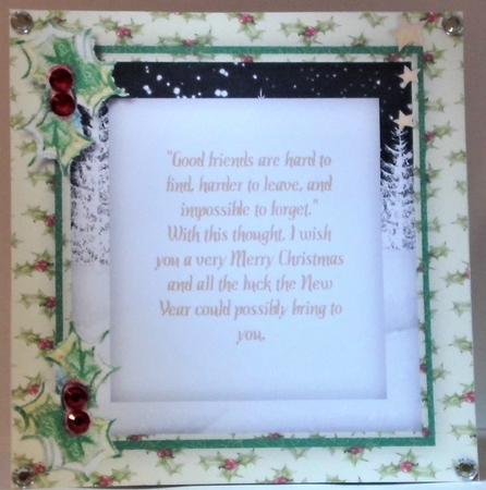  Christmas Insert with Verse by Hazel Underwood