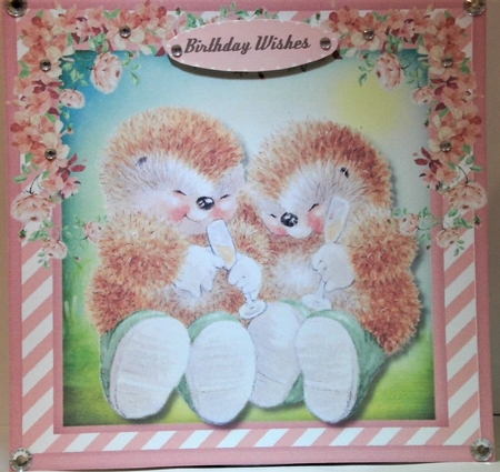 Hedgehogs Celebrating  by Hazel Underwood