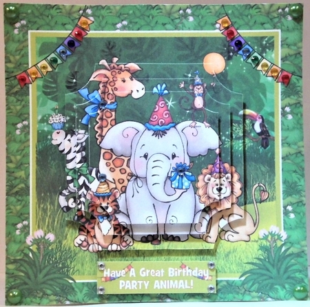 Jungle Party 7.5x7.5 Minikit by Hazel Underwood