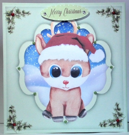 7, Christmas Card Fronts with 2Bonus Inserts  by Hazel Underwood