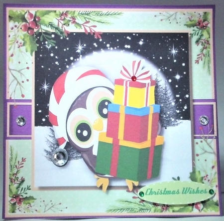 Owls Christmas Presents  by Hazel Underwood