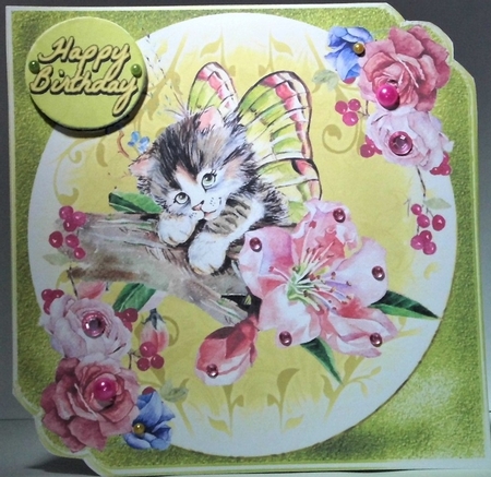Mini Kit - Birthday Wishes # 13- Kitty for lots of occasions by Hazel Underwood