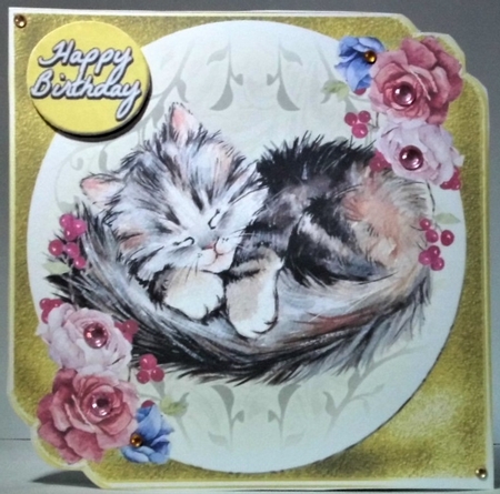 Mini Kit - Birthday Wishes # 14- Kitty for lots of occasions by Hazel Underwood