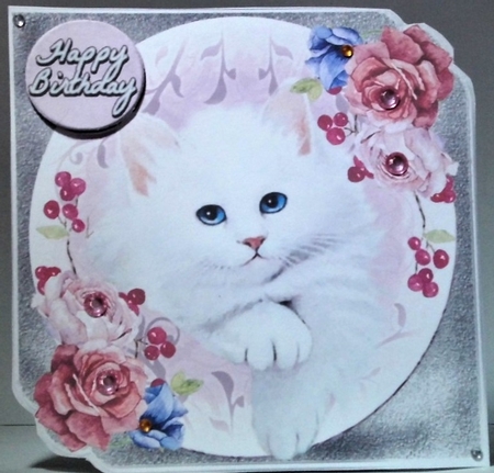 Mini Kit - Birthday Wishes # 15- Kitty for lots of occasions by Hazel Underwood