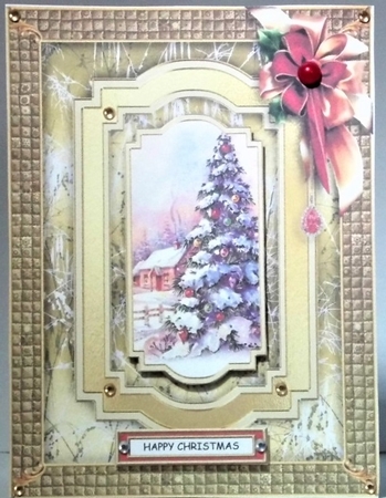 Quilted Opulence - Red Bow Drop by Hazel Underwood