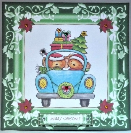 Cute Christmas Critters Topper 5 by Hazel Underwood
