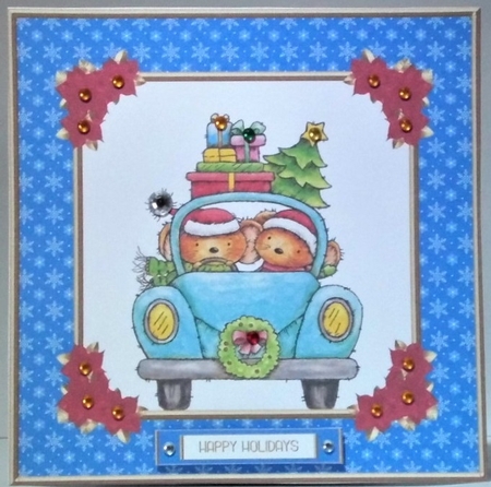 Cute Christmas Critters Holidy Topper by Hazel Underwood