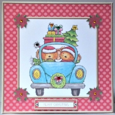 Cute Little Holiday Mice II by Hazel Underwood