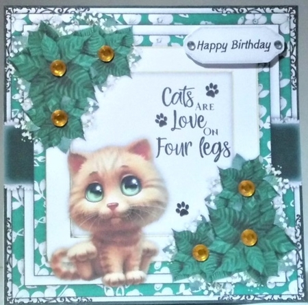 Kitty Love Card Bumper Kit by Hazel Underwood