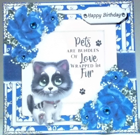 Kitty Love Card Bumper Kit by Hazel Underwood
