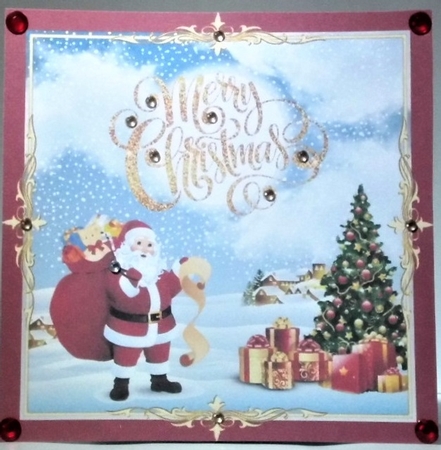 Christmas Card Front by Hazel Underwood