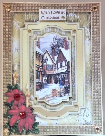 Quilted Opulence - Red Poinsettia by Hazel Underwood