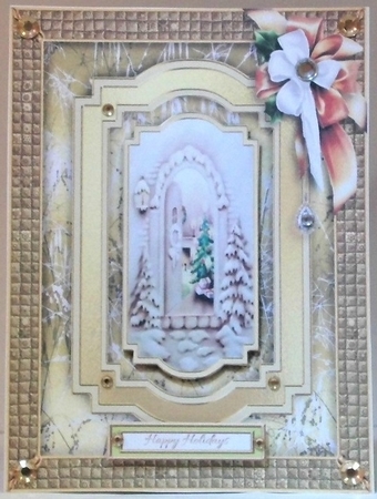 Quilted Opulence - White Bow Drop by Hazel Underwood