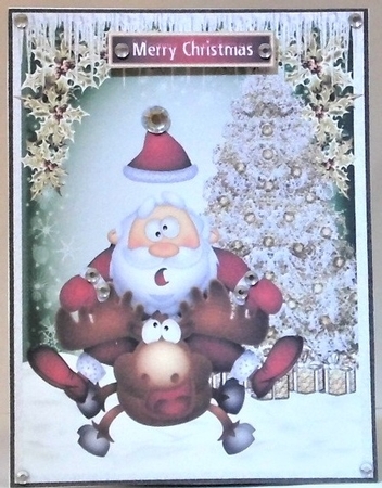 Mischievous Santa by Hazel Underwood
