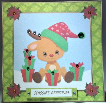 Cute Little Reindeer Topper by Hazel Underwood