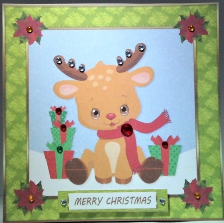Cute Little Reindeer Topper II by Hazel Underwood