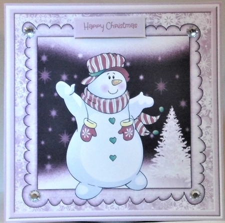 Happy Snowman by Hazel Underwood