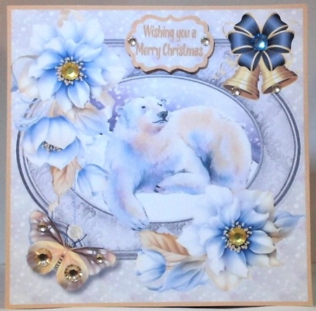 Polar bear christmas by Hazel Underwood