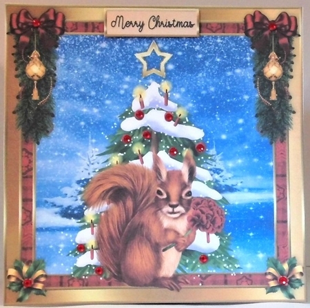 Squirrel Winter Wishes  by Hazel Underwood