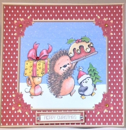 Cute Christmas Critters (Red) by Hazel Underwood