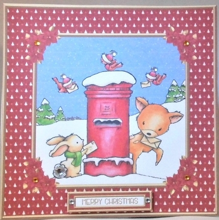 Dear Santa - Cute Critters Holiday Topper (Red) by Hazel Underwood