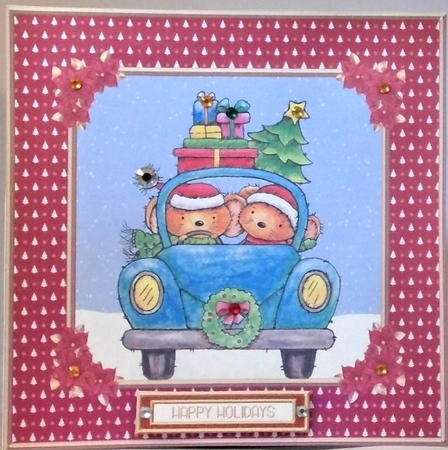 Cute Christmas Critters (Red) by Hazel Underwood
