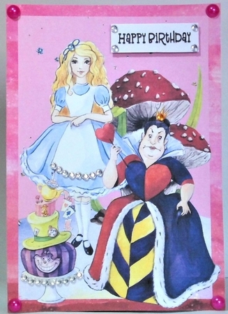 Tea Party A5 Quick Card by Hazel Underwood