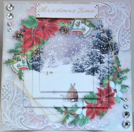 Christmas mini kit card 3 2 by Hazel Underwood