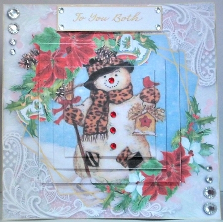 Christmas mini kit card 3 4 by Hazel Underwood