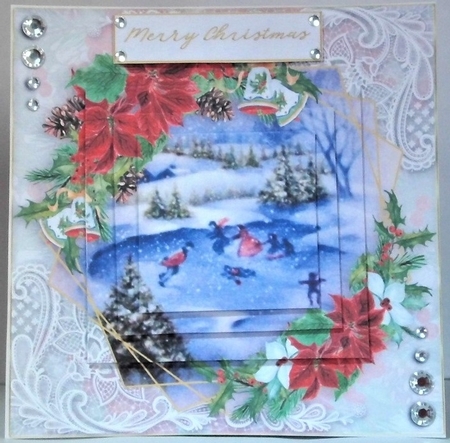 Christmas mini kit card 3 12 by Hazel Underwood