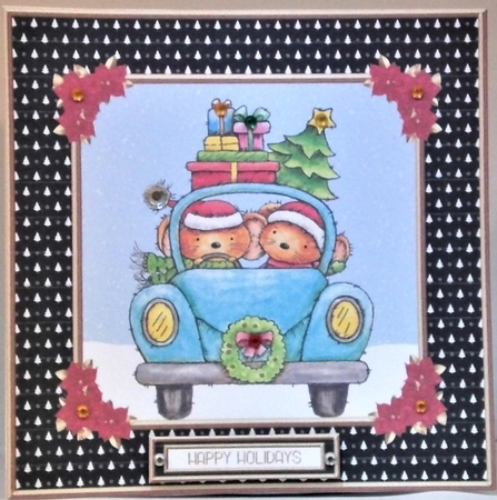Christmas Critters (Black) by Hazel Underwood