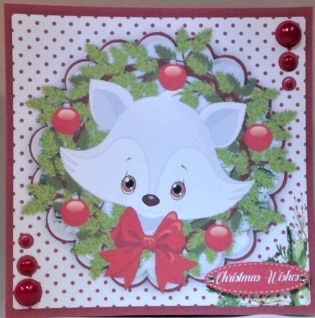 4,Beautiful  Christmas Fos card   by Hazel Underwood