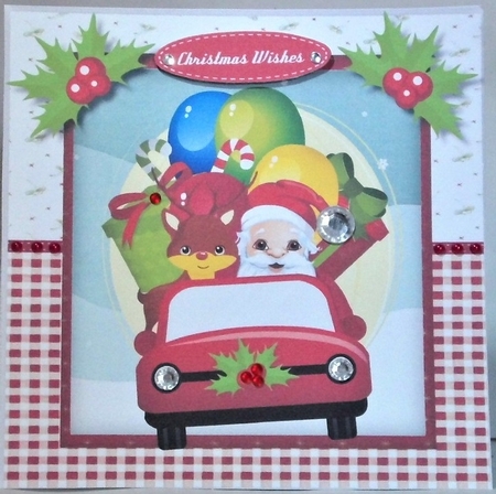 Santas On his Way by Hazel Underwood