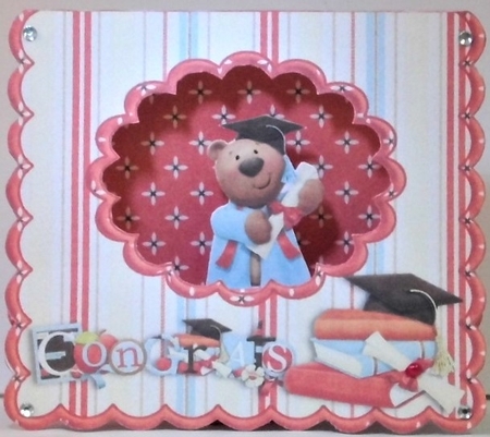 Gradulations Scalloped Tent Card Kit by Hazel Underwood