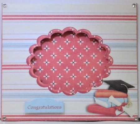 Gradulations Scalloped Tent Card Kit by Hazel Underwood