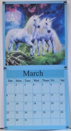 Unicorn Calendar by Hazel Underwood