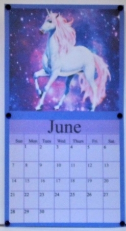 Unicorn Calendar by Hazel Underwood