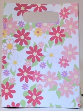 Gusset Sided Gift Bag - Bright Flowers by Hazel Underwood