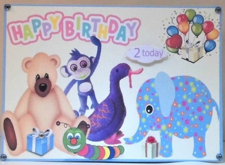 TOYS SAY HAPPY BIRTHDAY by Hazel Underwood