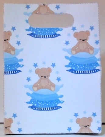 Gusset Sided Gift Bag - Goodnight Bears by Hazel Underwood