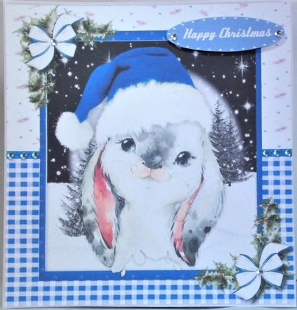 Gorgeous Christmas Rabbit by Hazel Underwood
