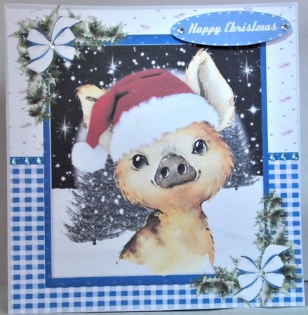 Gorgeous Christmas Wild Pig by Hazel Underwood
