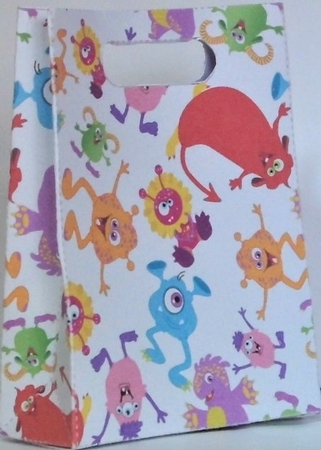Gusset Sided Gift Bag - Monsters Assorted by Hazel Underwood