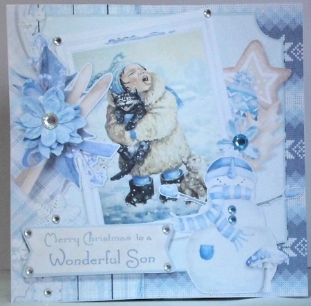 Winter Charm 2  7x7 Card Front & Insert Mini Kit by Hazel Underwood