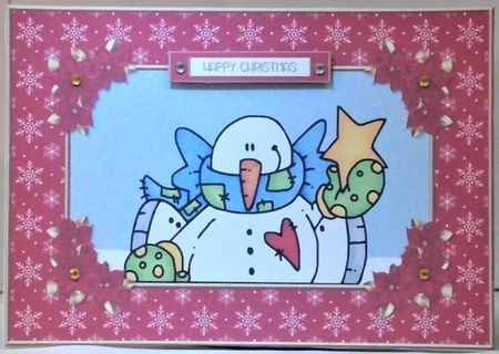 Cute Little Snowman Holiday Topper by Hazel Underwood